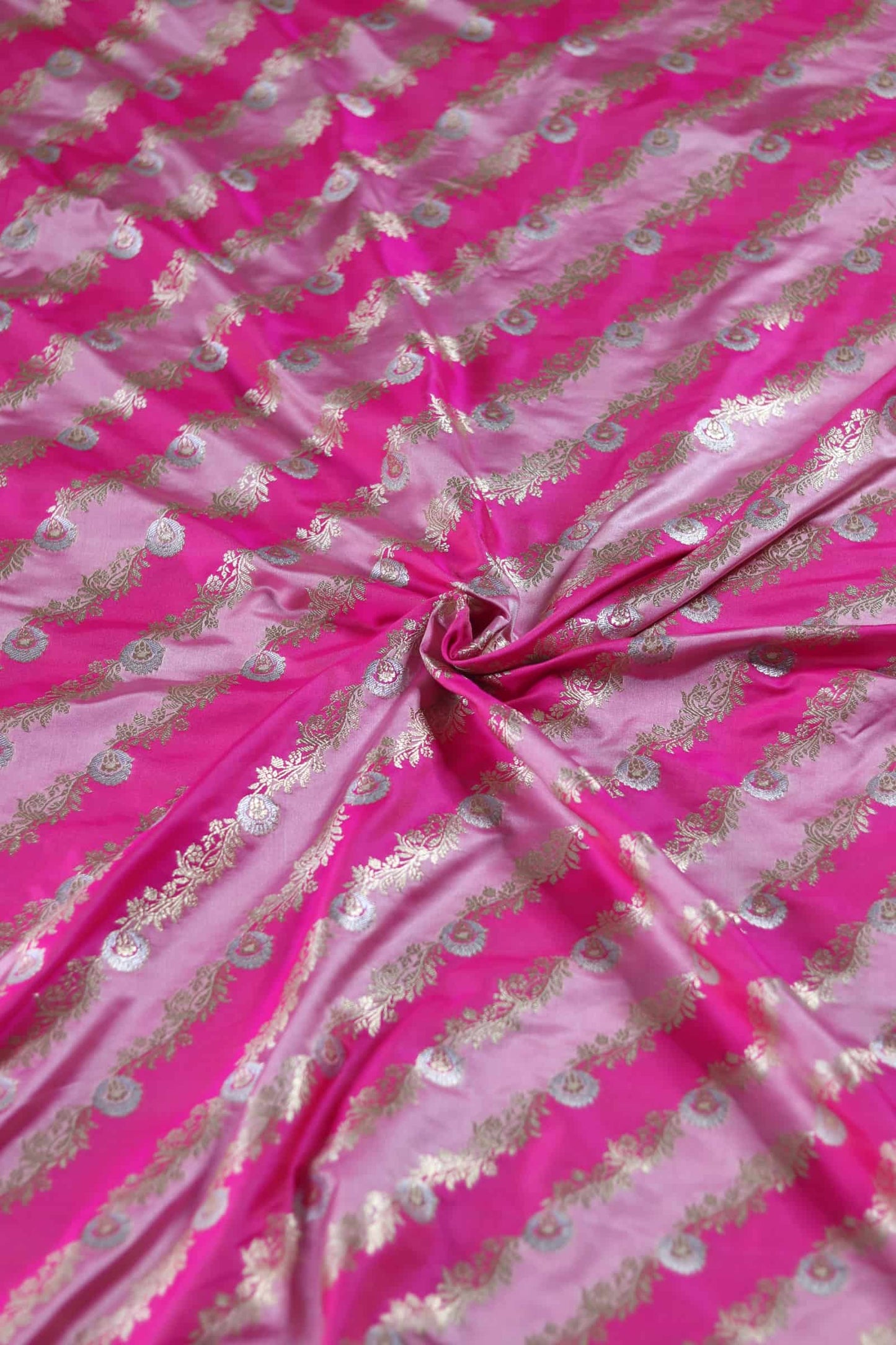 Pink Mashru Rangkat Banarasi Silk saree