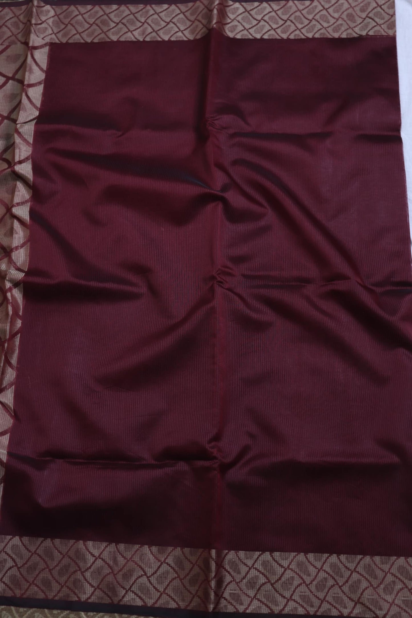 Brown Kota Silk Saree