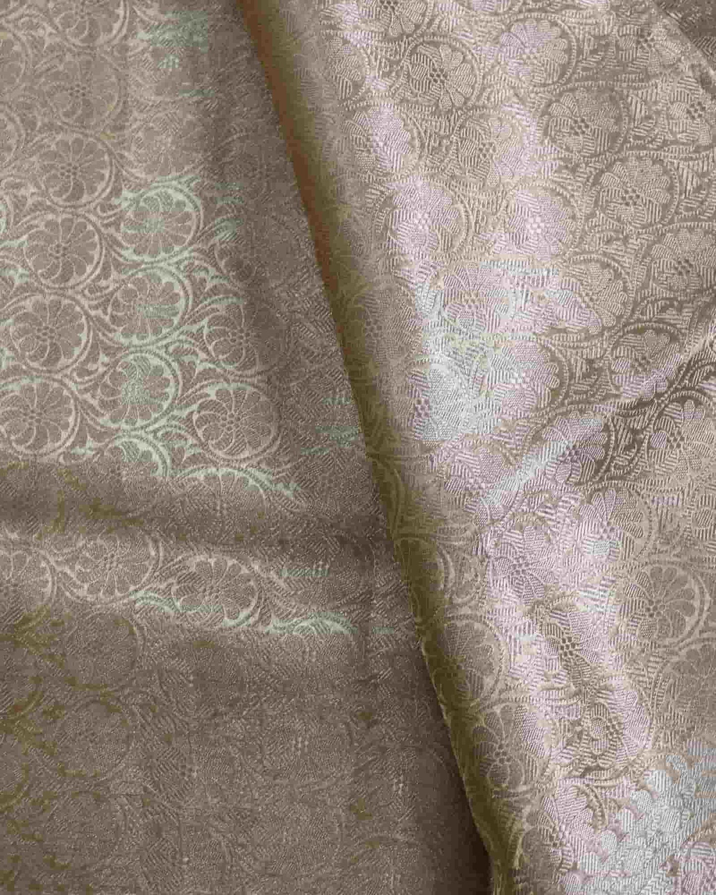 Olive Tissue Silk Banarasi Saree