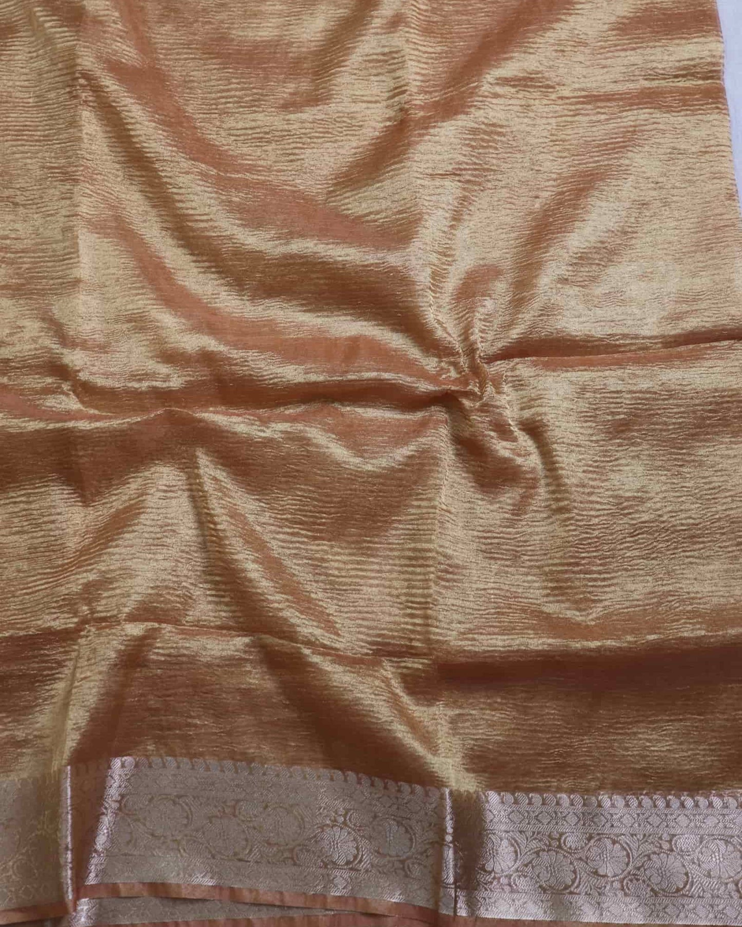 Orange Tissue Silk Banarasi Saree