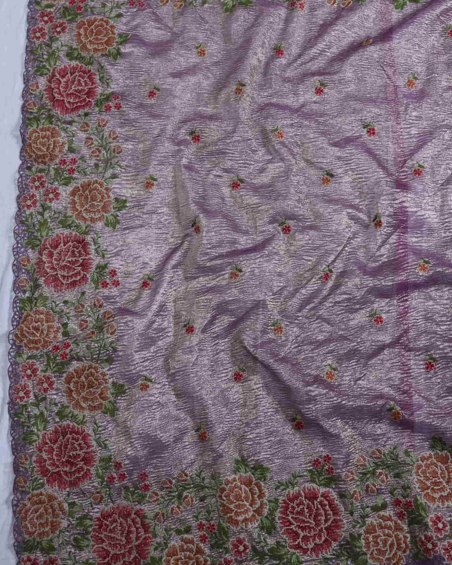 Onion Tissue Silk Banarasi Saree