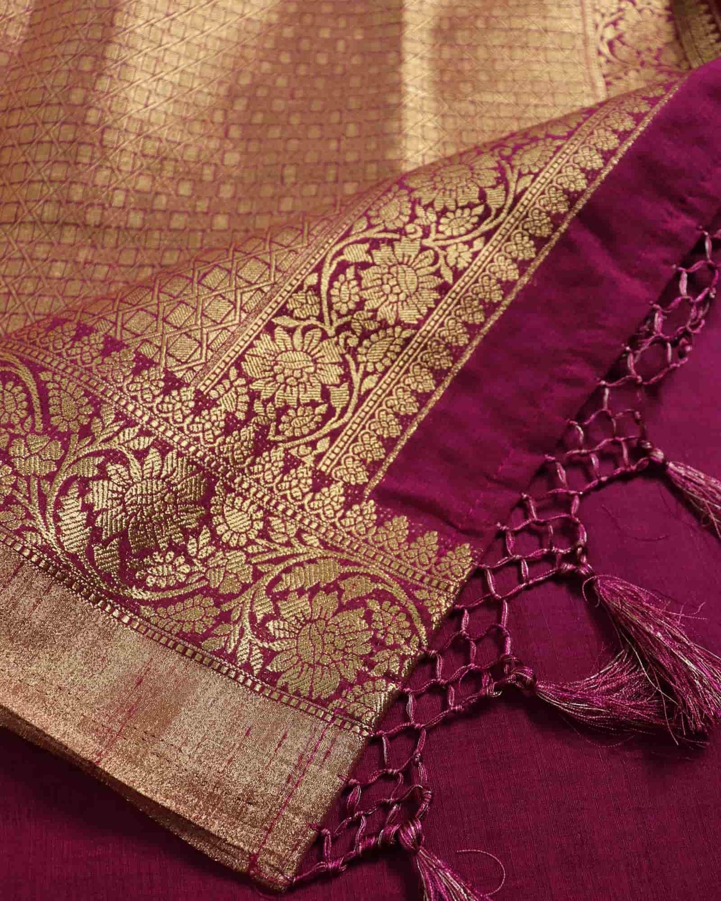 Maroon South Silk Saree