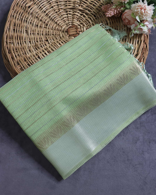 Green Kota Silk Saree