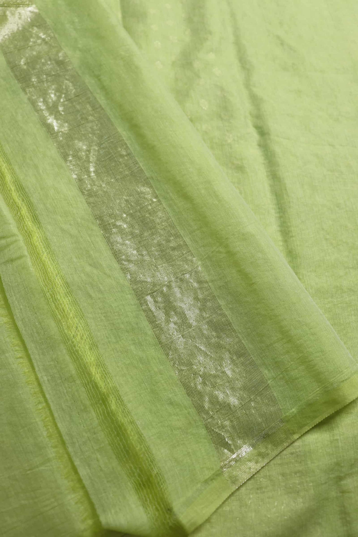 Green Cotton Silk Saree