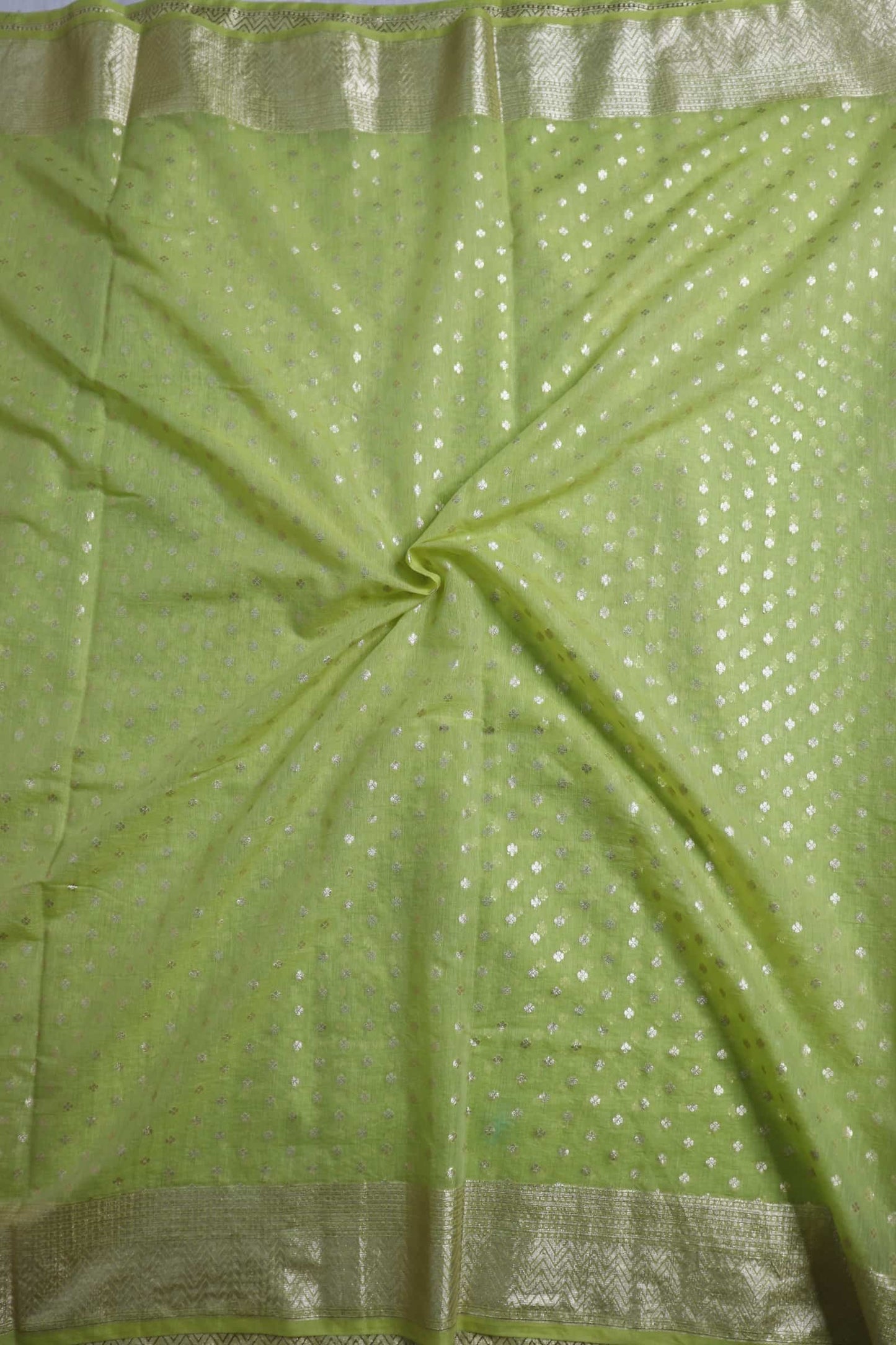 Green Cotton Silk Saree