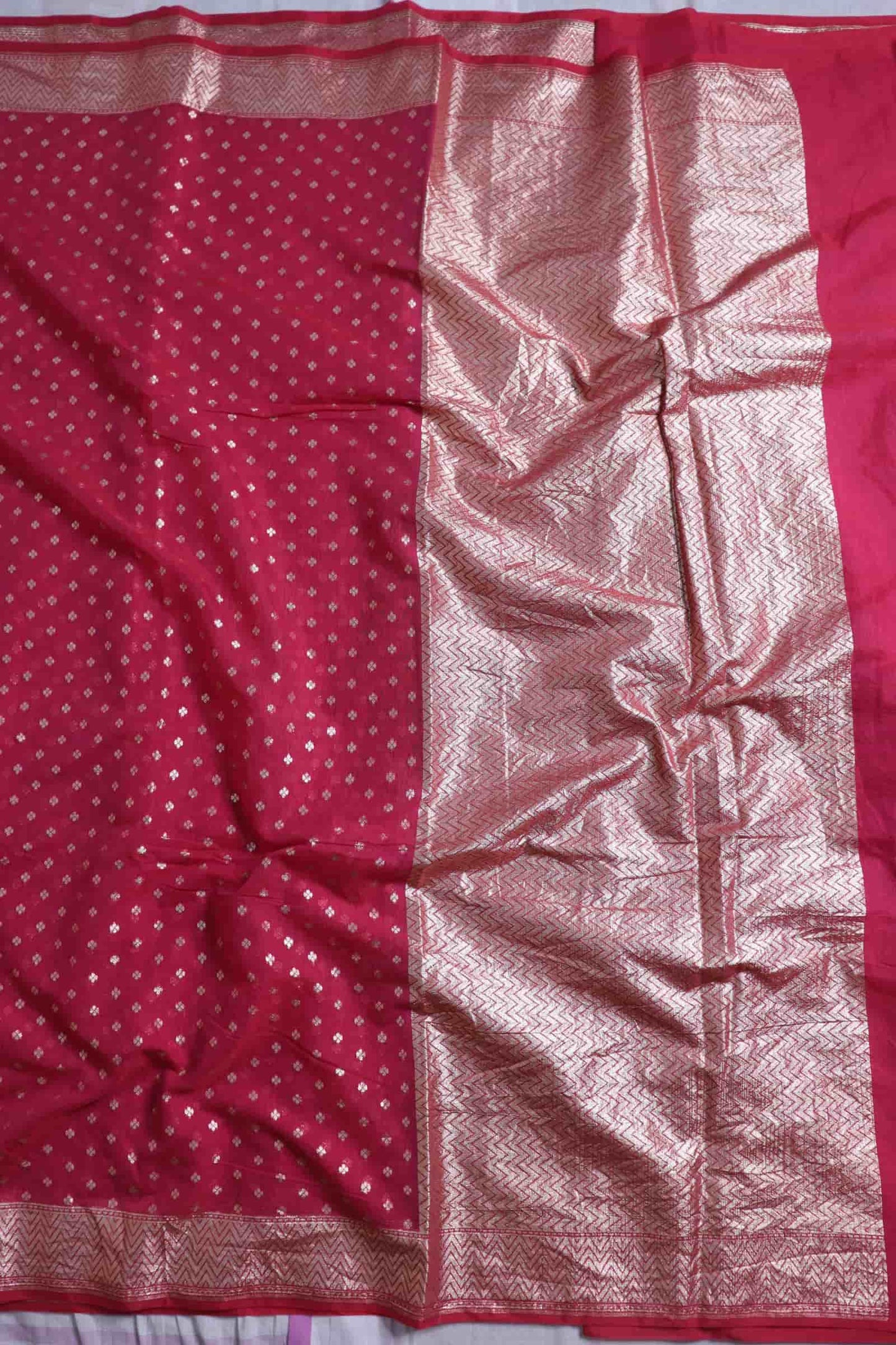 Pink Cotton Silk Saree