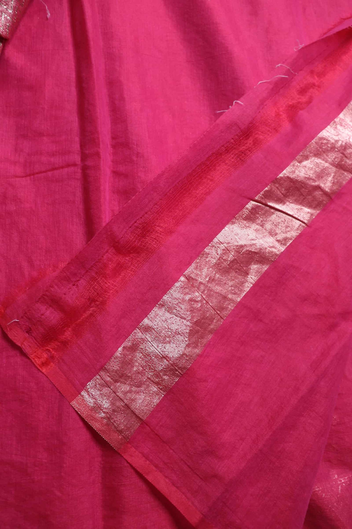 Pink Cotton Silk Saree